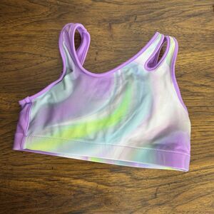Athleta Girl Swim Bikini Top Tie Dye Size 12 Large